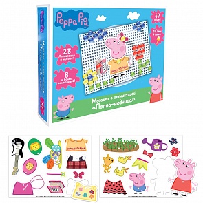 Мозаика с аппликацией Пеппа-модница из серии Свинка Пеппа (Росмэн, 31158ros)